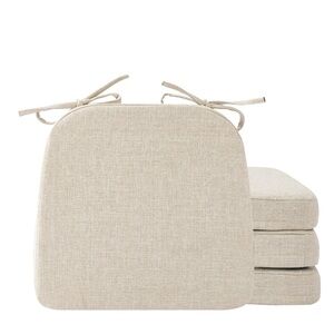 Beige Chair Cushions Set